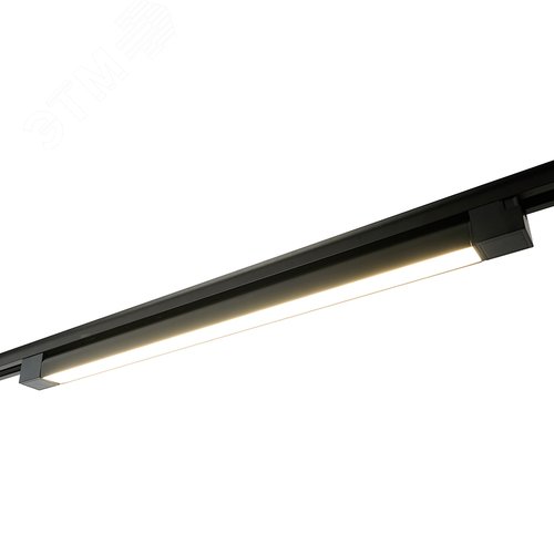 Светильник светодиодный трековый на шинопровод ДПО-40w 4000К 2800Лм матовый рассеиватель черный - фото 4