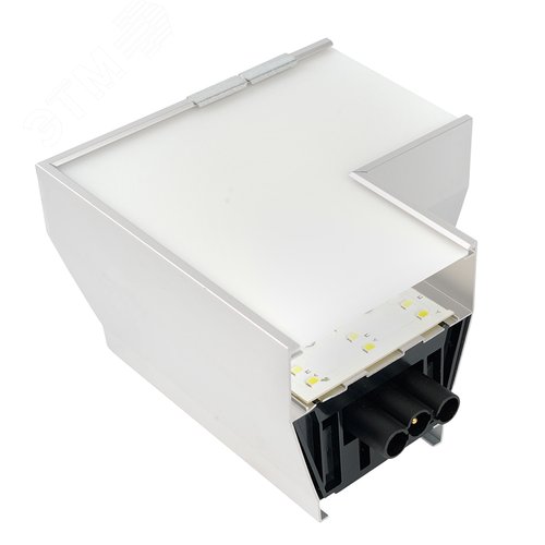 Светильник-конектор L-образный для AL4036 4w 3000/4000/6400К 440Лм с переключением цветовой температуры рассеиватель матовый в алюминиевом корпусе серебро серия RetailRay - фото 4