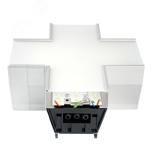 Светильник-конектор X-образный для AL4036 6w 3000/4000/6400К 660Лм с переключением цветовой температуры рассеиватель матовый в алюминиевом корпусе серебро серия RetailRay - фото 3