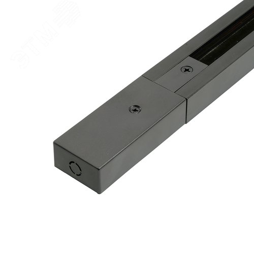 Изображение товара Шинопровод для трековых светильников 2м черный квадратный (в наборе токовод заглушка крепление) (шт)