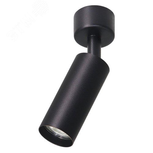 Светильник ДБО GU10 без лампы наклонный черный - фото 1