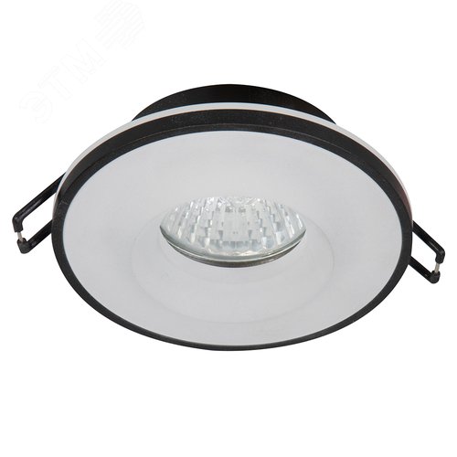 Светильник ИВО-50W G5.3 круг без лампы черный - фото 1