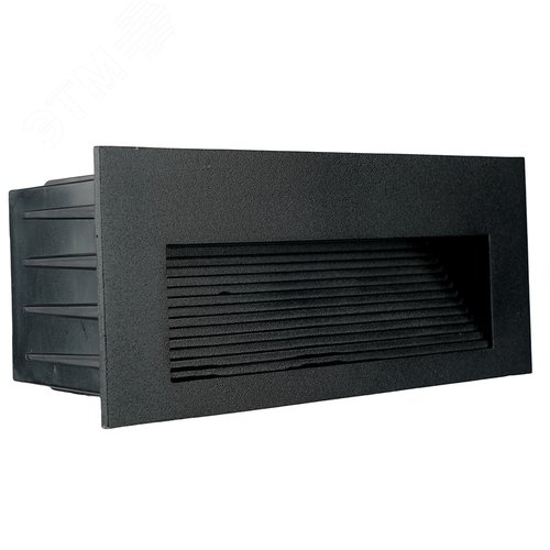 Изображение товара Светильник светодиодный ДВУ-5w 4000К IP65 прямоугольник черный (шт)