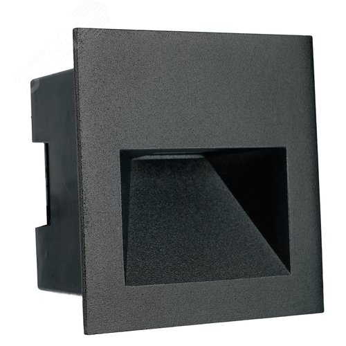 Изображение товара Светильник светодиодный ДВУ-3w 4000К IP65 квадрат черный (шт)