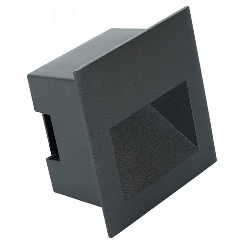 Светильник светодиодный ДВУ-3w 4000К IP65 квадрат черный - фото 3