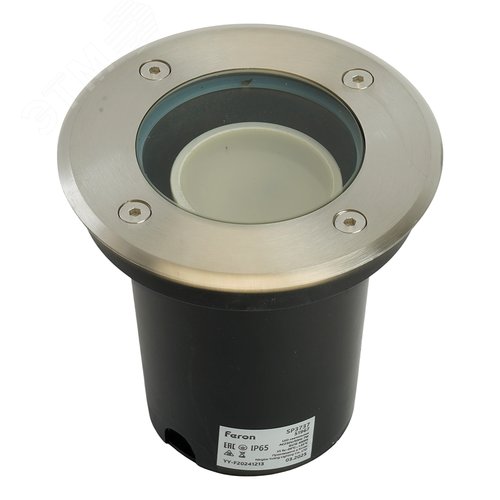 Светильник светодиодный тротуарный ДТУ-7w 4000К с лампой GU10 IP65 черный - фото 1