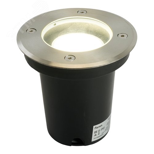 Светильник светодиодный тротуарный ДТУ-7w 4000К с лампой GU10 IP65 черный - фото 2