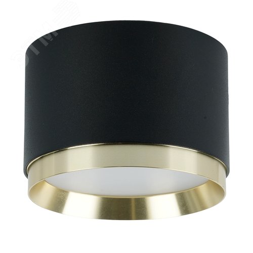 Светильник ДПО-12w GX53 без лампы черный/золото - фото 1