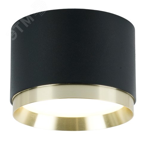 Светильник ДПО-12w GX53 без лампы черный/золото - фото 2