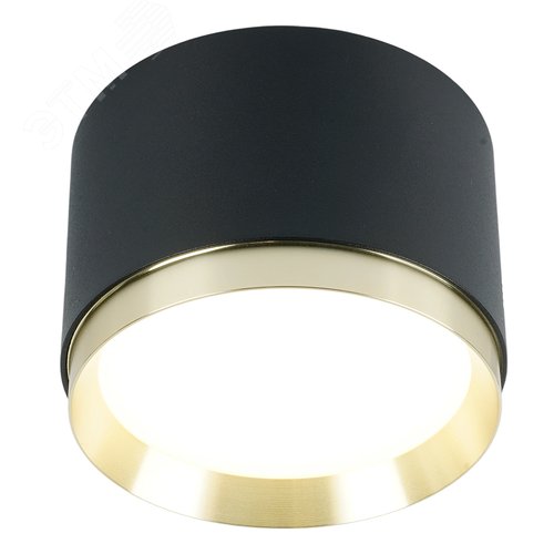Светильник ДПО-12w GX53 без лампы черный/золото - фото 3