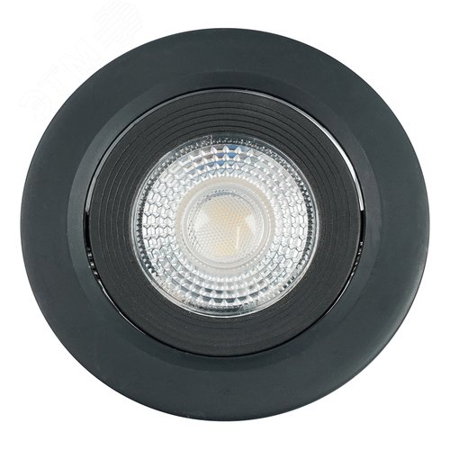 Светильник светодиодный ДВО-5w 4000K 400Лм черный - фото 1