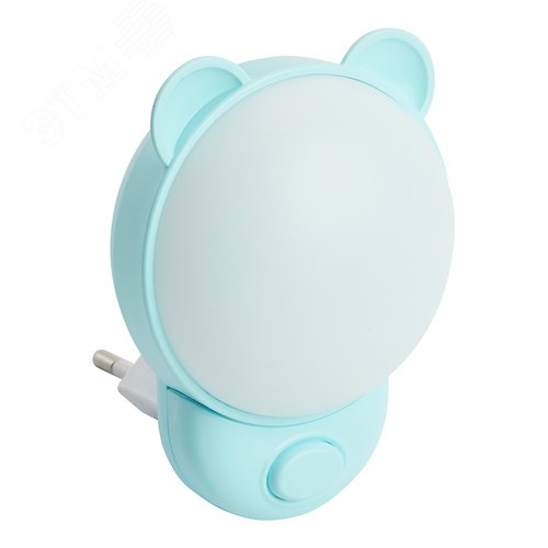 Изображение товара Ночник светодиодный 1.2w с переключением цветовой температуры 2700/6500 К Мишка синий (шт)