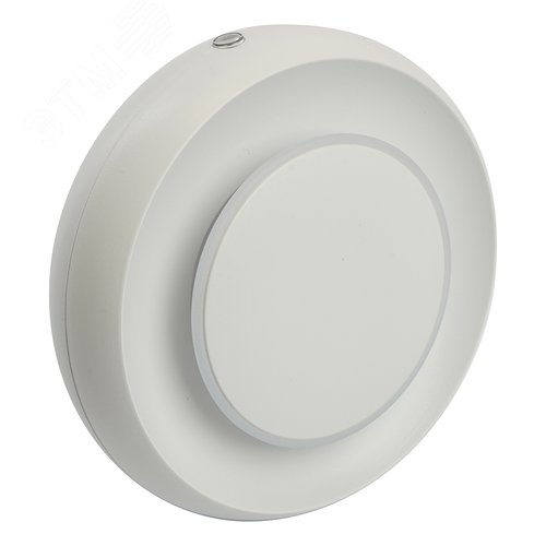Ночник светодиодный 0.5w LED с датчиком освещенности круг белый - фото 3
