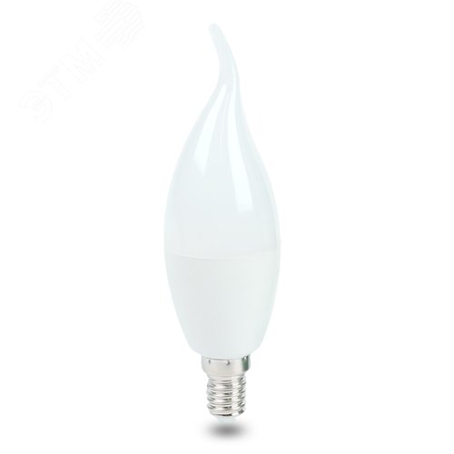 Лампа светодиодная LED 15вт Е14 дневной матовая свеча на ветру - фото 2
