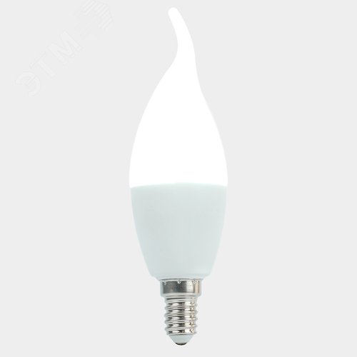Лампа светодиодная LED 15вт Е14 дневной матовая свеча на ветру - фото 4