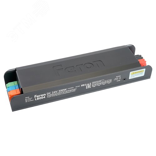 Драйвер светодиодный LED 300w 24v с плавным пуском и диммированием с клипсами - фото 1