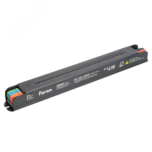 Драйвер светодиодный LED 200w 24v с диммированием с клипсами - фото 1