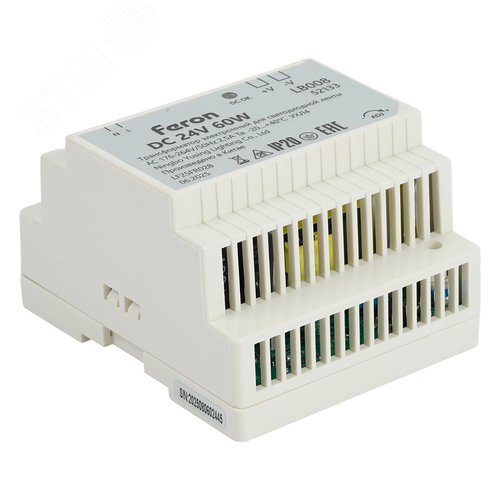 Драйвер светодиодный LED на DIN-рейку 60w 24v - фото 3