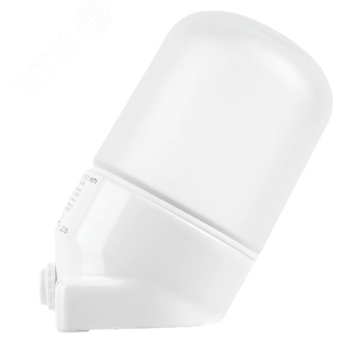 Светильник НББ-01-60-002 Е27 термостойкий для бани и сауны наклонное керамическое основание белый IP65 - фото 3