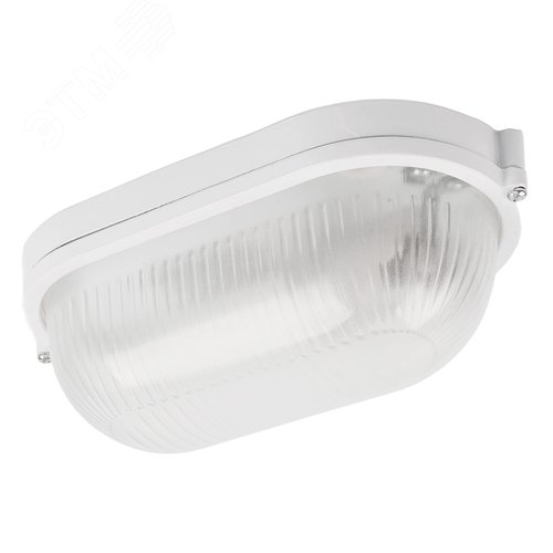 Светильник НБП 04-60-001 E27 овал алюминий стекло IP54 белый - фото 1