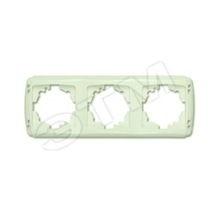 Изображение товара CARMEN Рамка 3 поста горизонтальная бежевая (шт)