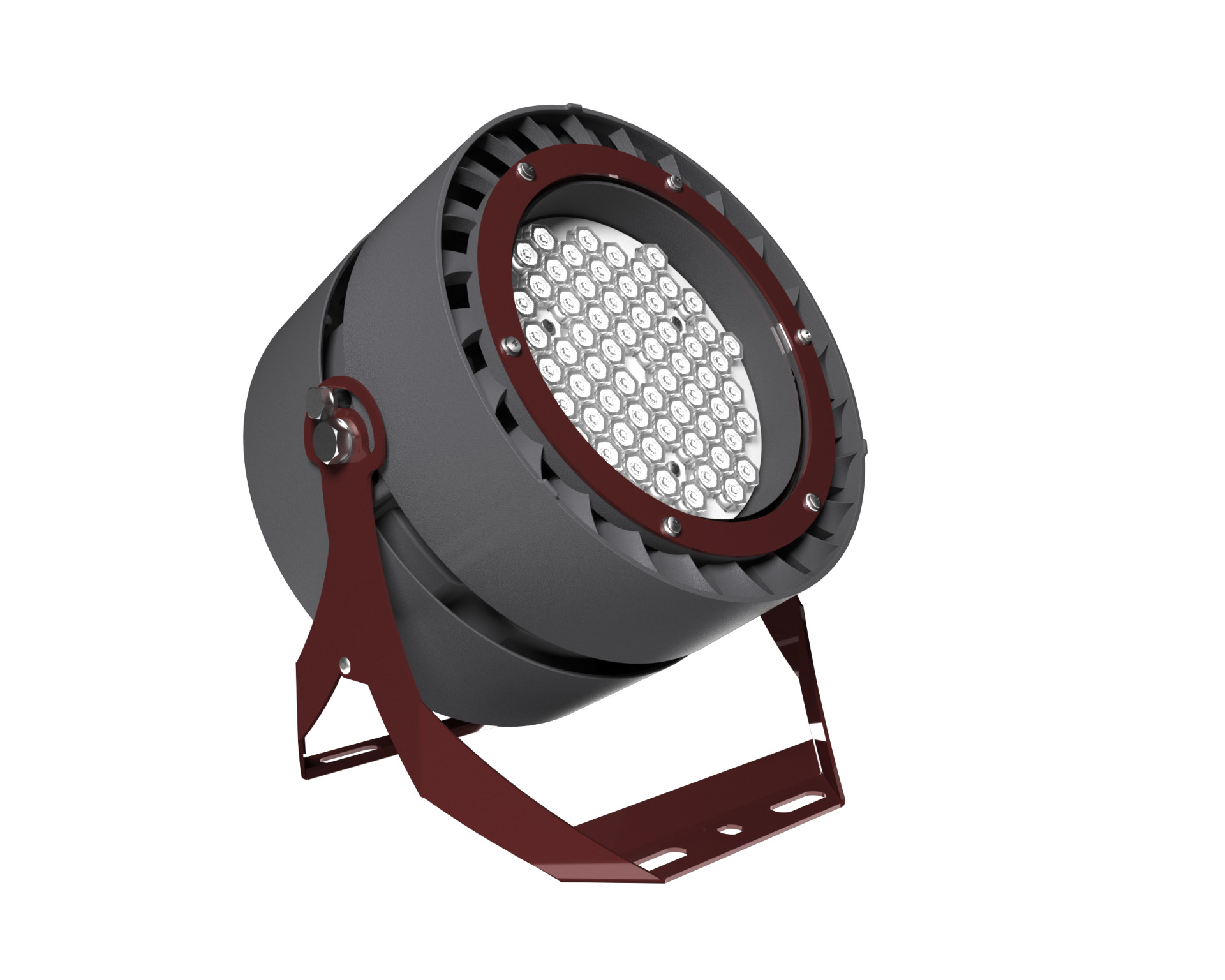 Прожектор LED L-industry II banner 100 Вт 14500 Лм диаграмма Г60 4,0K мультилинза металл поворотное крепление IP65