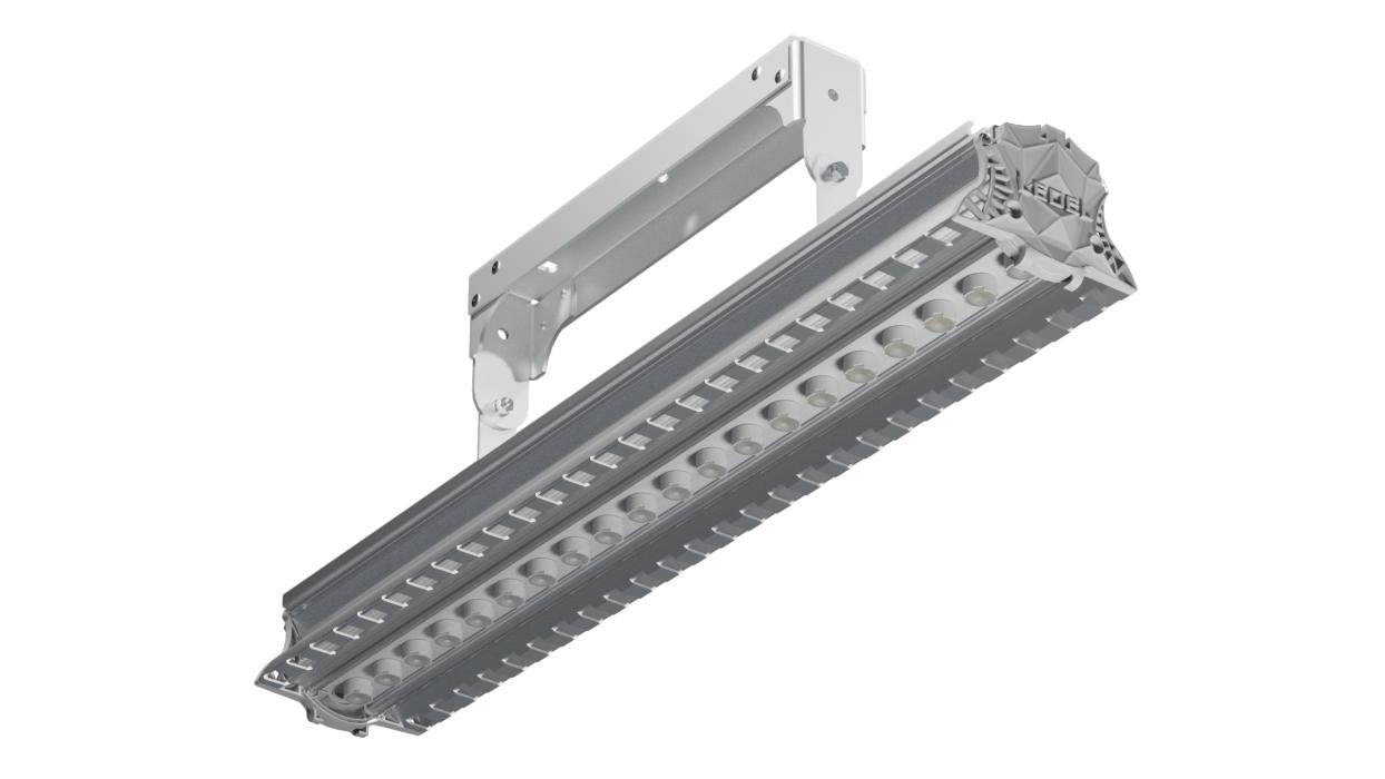 L-industry Turbine HB1 60Вт 8400Лм диаграмма Г30 4000K прозрачный рассеиватель металл поворотное крепление для высоких пролетов 220AC IP66