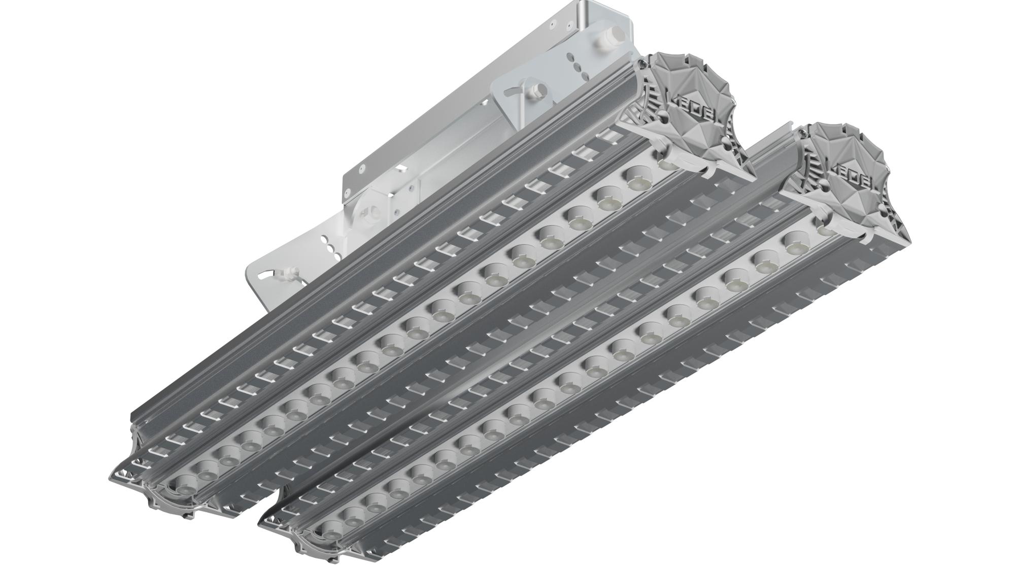 L-industry Turbine HB2 120Вт 16800Лм диаграмма Г60 5000K прозрачный рассеиватель металл поворотное крепление для высоких пролетов 220AC IP66