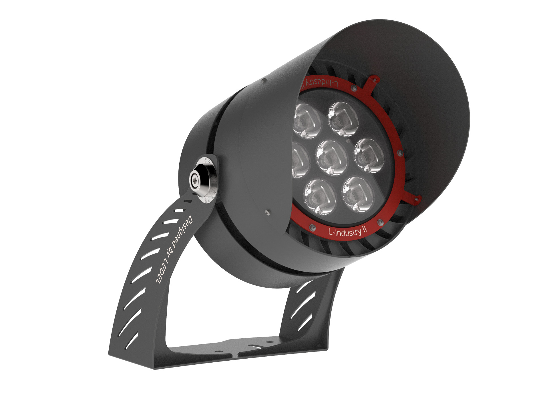 Светильник архитектурный L-industry II 82 Вт 9020 Лм диаграмма Г80 G (зеленый) силикатное стекло металл поворотное крепление 220AC IP65 антибликовый козырек