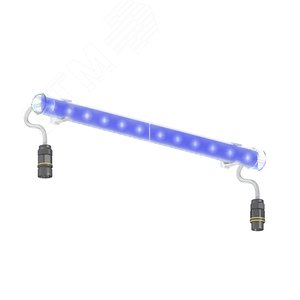 Светильник L-line A 0,5 (монохром) 14Вт IP66 Д 500мм голубой - фото 1