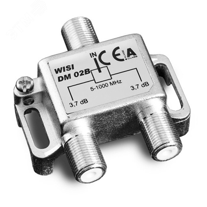Изображение товара Делитель ТВ на 2 направления WISI для качественного распределения сигнала