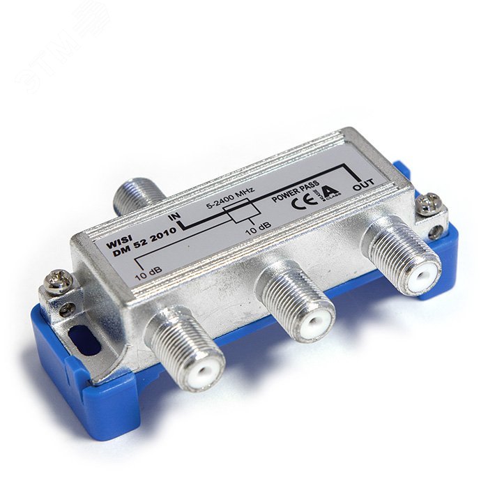Изображение товара Ответвитель на 2 направления 5-2400 МГц 10дБ WISI для внутренней установки