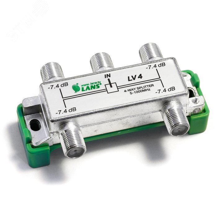 Изображение товара ТВ-делитель 1-4 LANS для распределения телевизионного сигнала