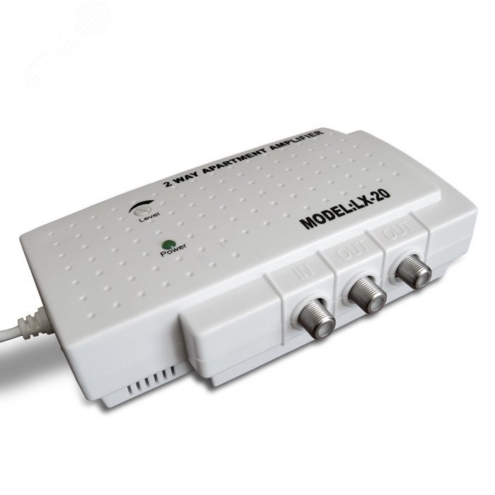 Изображение товара Усилитель телевизионного сигнала LANSLX-20 для квартиры 47-862 МГц 2 выхода