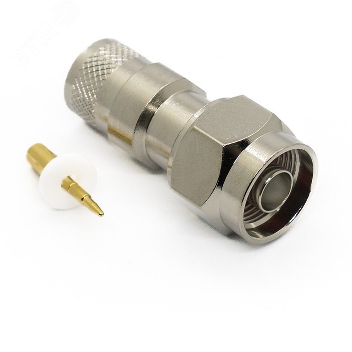 Изображение товара N-разъем N 500 W для 50-Омного кабеля WL 500, латунь никелированная, Китай