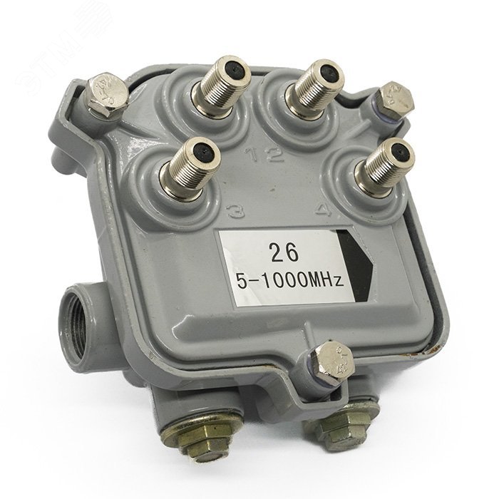 Изображение товара Ответвитель ODGF-26 для внутрипомещных сетей - 4 выхода, частотный диапазон 5-1000 МГц