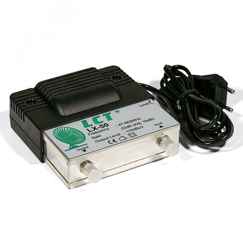 Изображение товара Усилитель (квартира/коттедж) 47-862 МГц 22дБ выходной уровень 110 дБмкВ (2 канала) (шт)